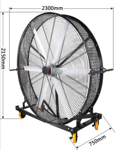 hvls portable standing fan -1