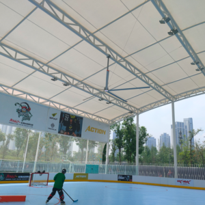 PMSM fan installed at sport area