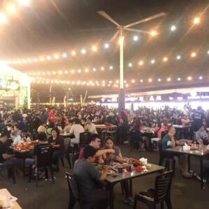 12ft HVLS Airpole Fan For Outdoor Dining or Street Food