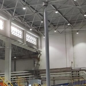 14ft Airpole Fan Installed In Workshop or Factory