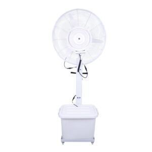 White Portable standing mist fan with 40L water tank cooling